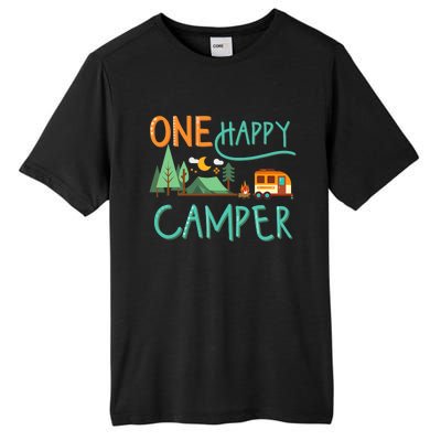 One Happy Camper First Birthday Camping Matching Tall Fusion ChromaSoft Performance T-Shirt