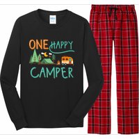 One Happy Camper First Birthday Camping Matching Long Sleeve Pajama Set