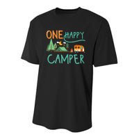 One Happy Camper First Birthday Camping Matching Youth Performance Sprint T-Shirt