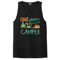 One Happy Camper First Birthday Camping Matching PosiCharge Competitor Tank