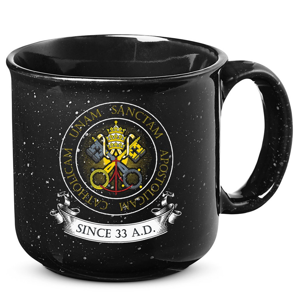 One Holy Catholic & Apostolic Church Catholic Latin 15oz Campfire Ceramic Mug