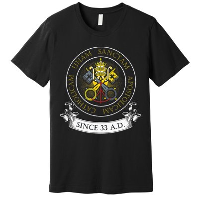 One Holy Catholic & Apostolic Church Catholic Latin Premium T-Shirt