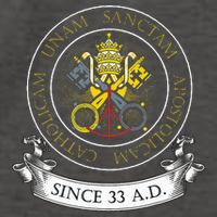 One Holy Catholic & Apostolic Church Catholic Latin Vector Backpack