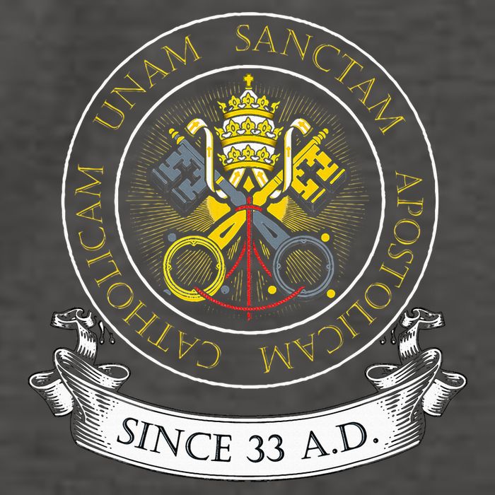 One Holy Catholic & Apostolic Church Catholic Latin Vector Backpack