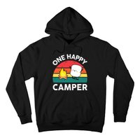 One Happy Camper Baby Girl Cute Marshmallow Camping Hoodie