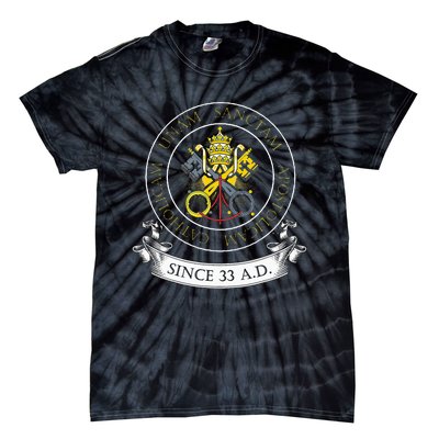 One Holy Catholic & Apostolic Church Catholic Latin Tie-Dye T-Shirt