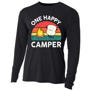 One Happy Camper Baby Cute Marshmallow Camping Cooling Performance Long Sleeve Crew