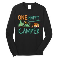 One Happy Camper First Birthday Camping Matching Long Sleeve Shirt