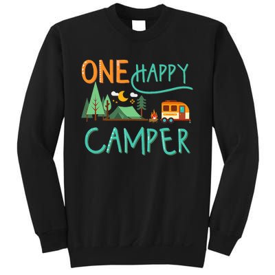 One Happy Camper First Birthday Camping Matching Sweatshirt