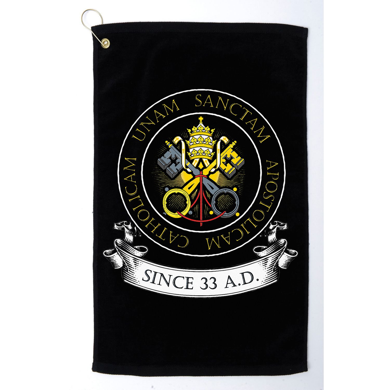 One Holy Catholic & Apostolic Church Catholic Latin Golf Towel