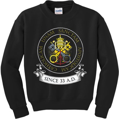 One Holy Catholic & Apostolic Church Catholic Latin Kids Sweatshirt