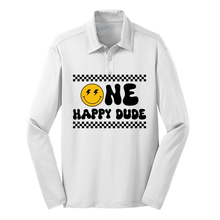 One Happy Dude Silk Touch Performance Long Sleeve Polo