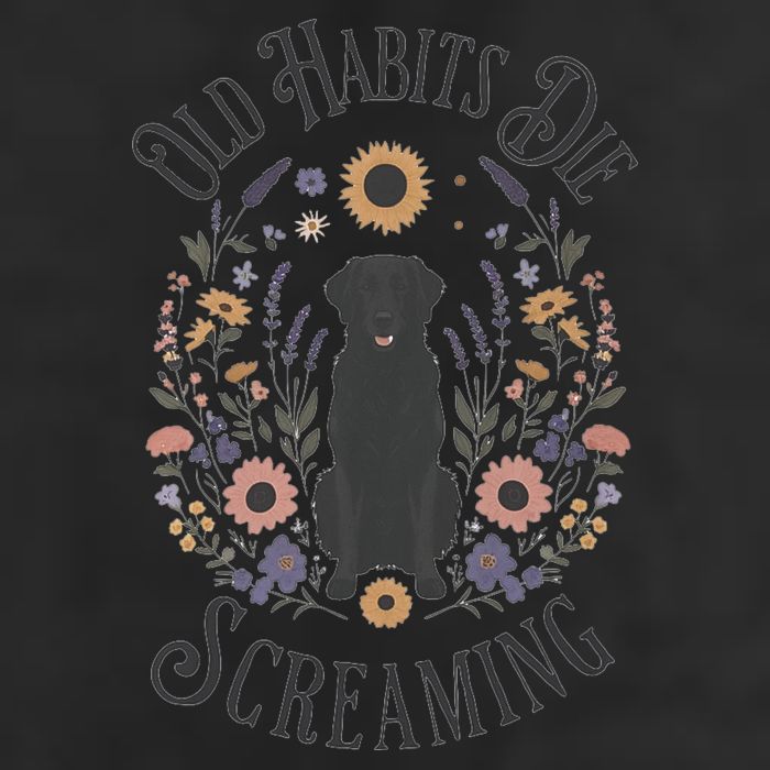 Old Habits Die Screaming Lyrics The Black Dog Ttpd 7 Panel Mesh Trucker Snapback Hat