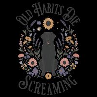 Old Habits Die Screaming Lyrics The Black Dog Ttpd Drawstring Bag