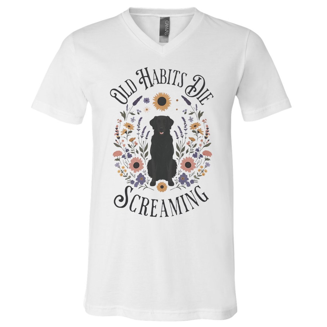 Old Habits Die Screaming Lyrics The Black Dog Ttpd V-Neck T-Shirt