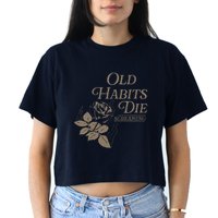 Old Habits Die Screaming Women's Crop Top Tee