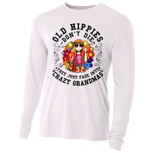 Old Hippies Dont Die Fade Into Crazy Grandmas Cooling Performance Long Sleeve Crew