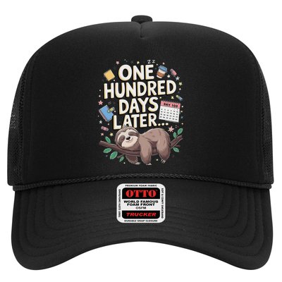 One Hundred Days Later 100th Day Sloth Teacher Or Pupil Trucker Hat