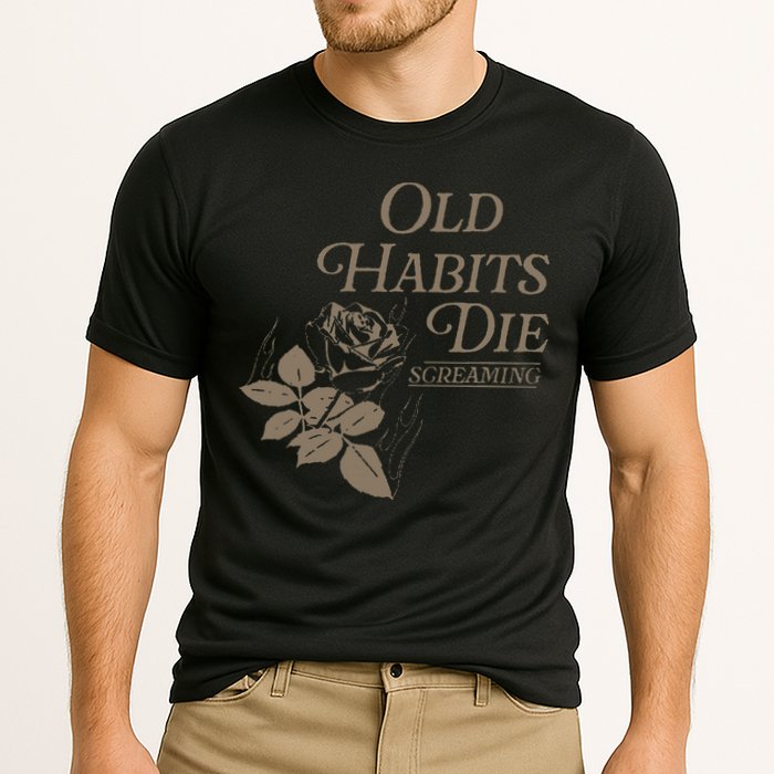Old Habits Die Screaming Cooling Performance Crew T-Shirt