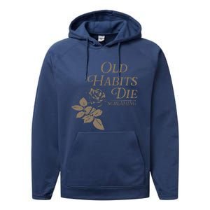 Old Habits Die Screaming Performance Fleece Hoodie