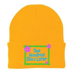 One Hundred Days Later 100th Day Of School Teacher Or Pupil Knit Cap Winter Beanie