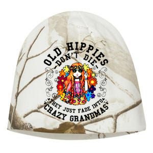 Old Hippies DonT Die Fade Into Crazy Grandmas Kati - Camo Knit Beanie