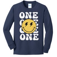 One Happy Dude 1st Birthday Theme Family Matching Kids Long Sleeve Shirt