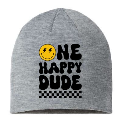 One Happy Dude Groovy 1st Birthday Party Family Matching Sustainable Beanie