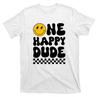 One Happy Dude Groovy 1st Birthday Party Family Matching T-Shirt