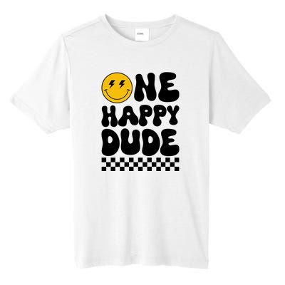 One Happy Dude Groovy 1st Birthday Party Family Matching Tall Fusion ChromaSoft Performance T-Shirt