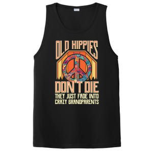 Old Hippies Don T Die They Just Fade Into Crazy Grandparents Gift PosiCharge Competitor Tank