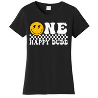 One Happy Dude Groovy 1st Birthday Party Family Matching Women's T-Shirt