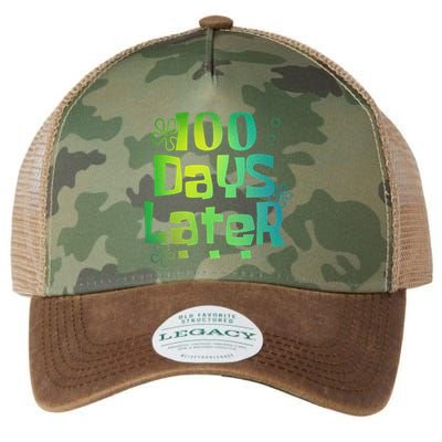 One Hundred Days Later 100th Day Of School Teacher Legacy Tie Dye Trucker Hat