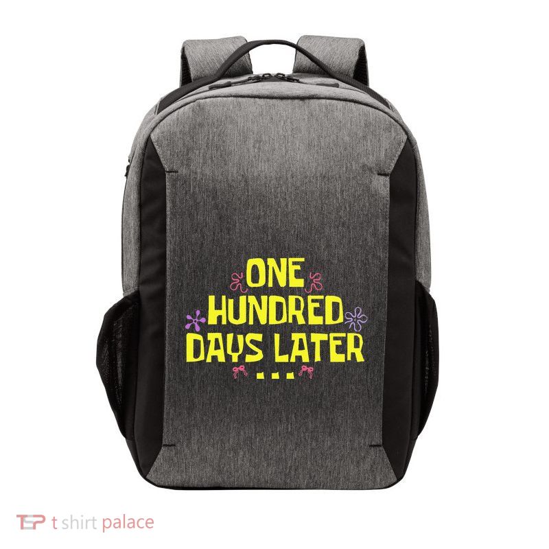 One Hundred Days Later 100th Day Of School Teacher Or Pupil Vector Backpack
