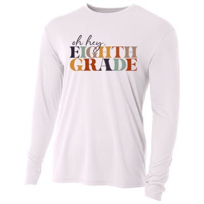 Oh Hey Eighth Grade Back to School For Teachers And Students Cooling Performance Long Sleeve Crew