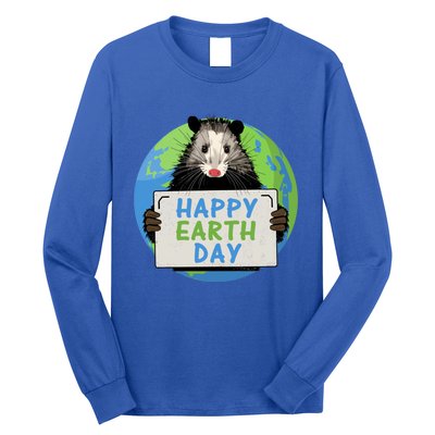 Opossum Happy Earth Day Lovers Funny Possum Gift Long Sleeve Shirt