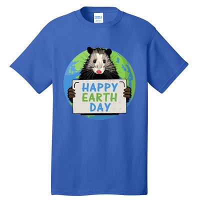 Opossum Happy Earth Day Lovers Funny Possum Gift Tall T-Shirt