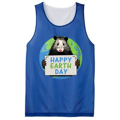 Opossum Happy Earth Day Lovers Funny Possum Gift Mesh Reversible Basketball Jersey Tank