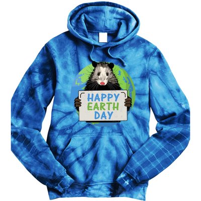 Opossum Happy Earth Day Lovers Funny Possum Gift Tie Dye Hoodie