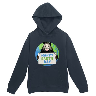 Opossum Happy Earth Day Lovers Funny Possum Gift Urban Pullover Hoodie