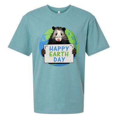 Opossum Happy Earth Day Lovers Funny Possum Gift Sueded Cloud Jersey T-Shirt