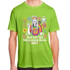 Old Hippies For Harris Waltz 2024 Election Kamala Harris Adult ChromaSoft Performance T-Shirt