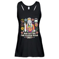 Old Hippies For Harris Waltz 2024 Election Kamala Harris Ladies Essential Flowy Tank