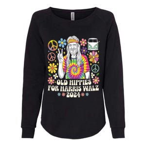 Old Hippies For Harris Waltz 2024 Election Kamala Harris Womens California Wash Sweatshirt