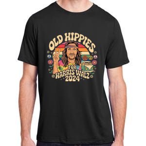 Old Hippies For Harris Waltz 2024 Election Kamala Harris Adult ChromaSoft Performance T-Shirt