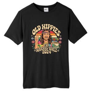 Old Hippies For Harris Waltz 2024 Election Kamala Harris Tall Fusion ChromaSoft Performance T-Shirt