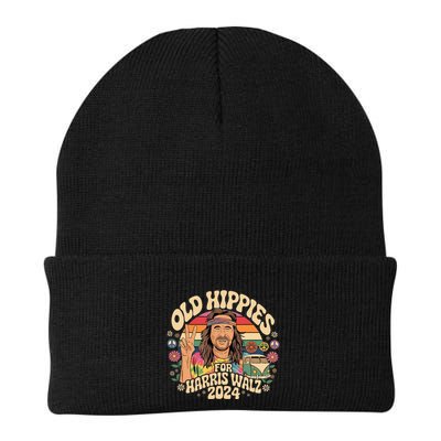 Old Hippies For Harris Waltz 2024 Election Kamala Harris Beanie