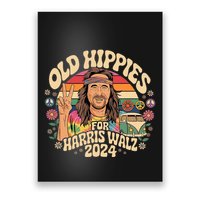 Old Hippies For Harris Waltz 2024 Election Kamala Harris Poster