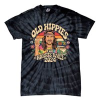 Old Hippies For Harris Waltz 2024 Election Kamala Harris Tie-Dye T-Shirt