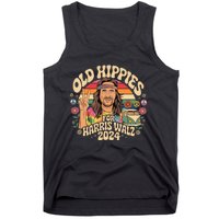 Old Hippies For Harris Waltz 2024 Election Kamala Harris Tank Top